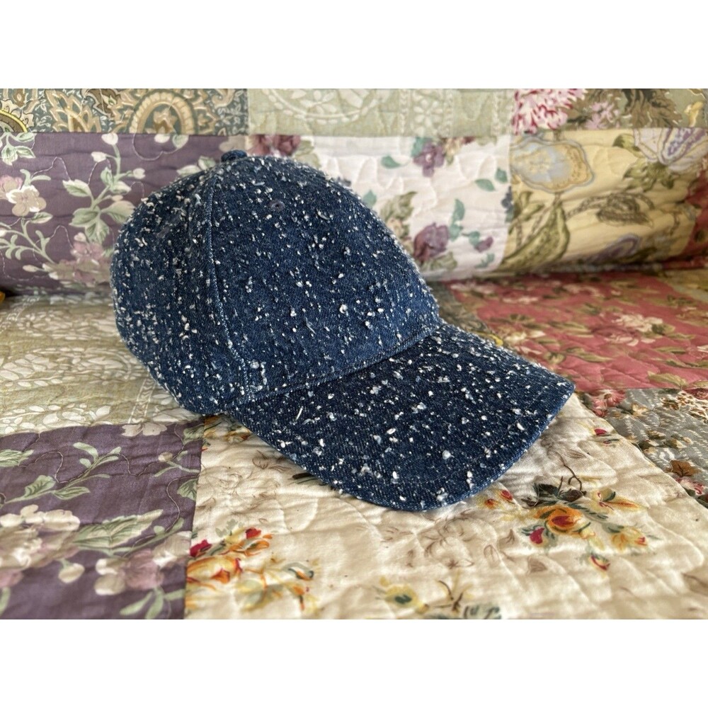 Rag And Bone Blue Tweed Adjustable Baseball Cap Hat